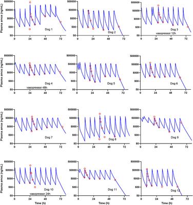 Population Pharmacokinetics of Intravenous Amoxicillin Combined With Clavulanic Acid in Healthy and Critically Ill Dogs